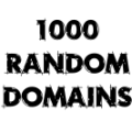 1000 Random Second Level Domains - Names Only